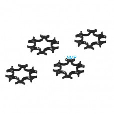ASG - Spare moon clips, (4 pcs. BLACK for DW715 series S/No 16K onvards)