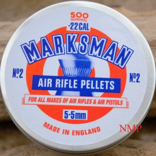 Marksman Round Head .22 calibre Air Gun Pellets 5.5mm 14.00 grains Tin of 500